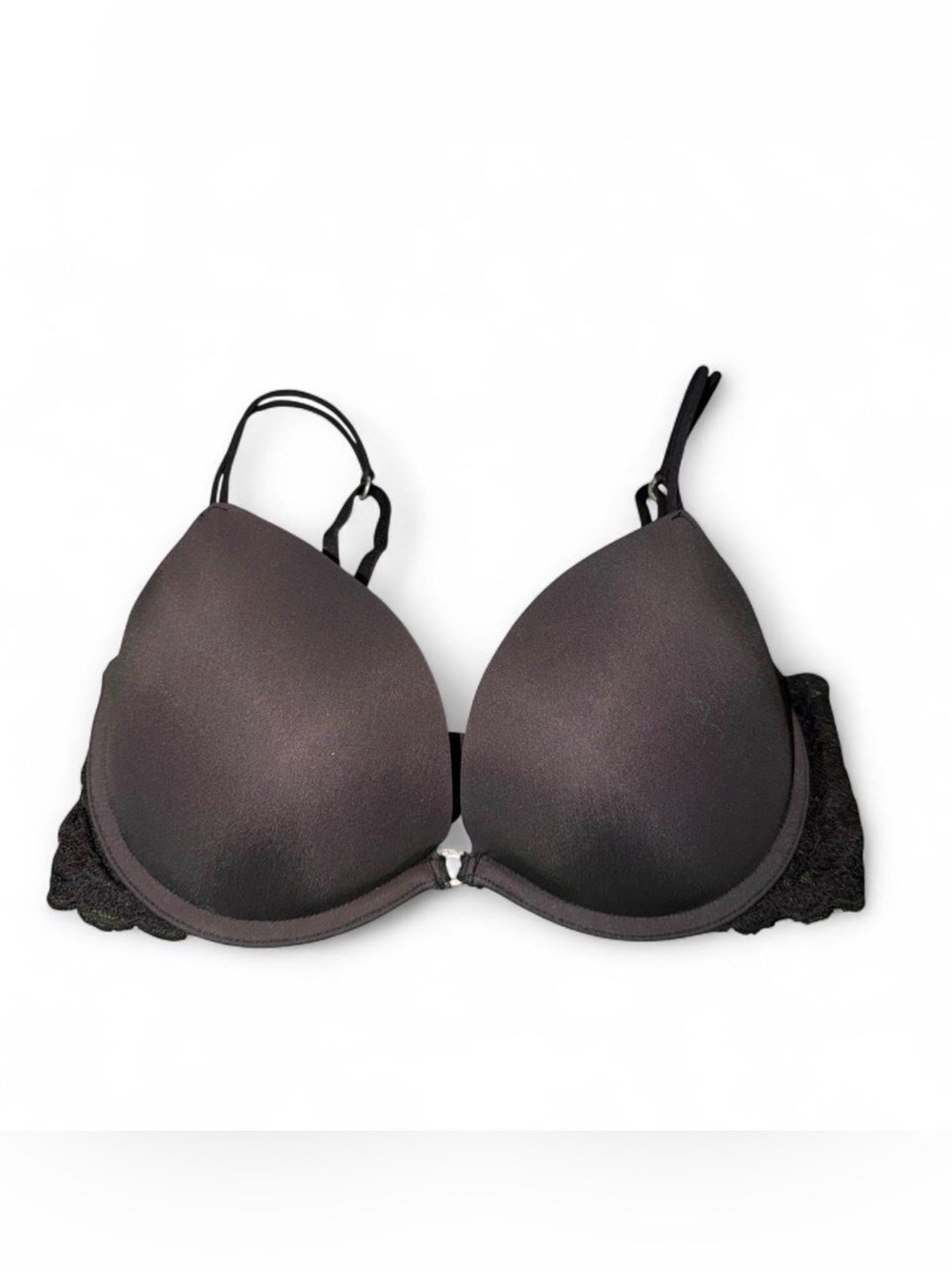 Gilly Hicks Black Push-Up Bra with Lace Sides